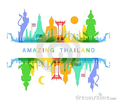 Amazing Thailand Vector Illustration