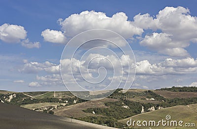 Amazing Tuscany landscape Stock Photo