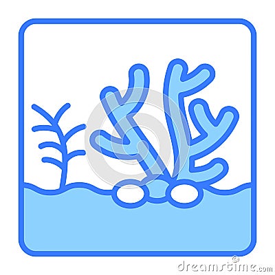 An amazing vector of coral reef in modern style, easy to use icon in web, mobile apps and presentation projects Vector Illustration
