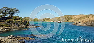 amazing view of Cabo Frio sea estuary on a summer day, Brazilian coast Stock Photo