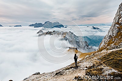 Amazing view from Mangart Stock Photo