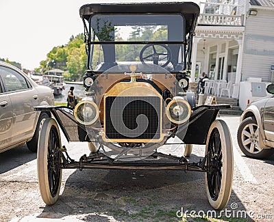 Amazing view of old vintage, classic beautiful car Stock Photo