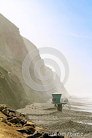 Amazing view of the Pacific Ocean at Torrey Pines, California Stock Photo