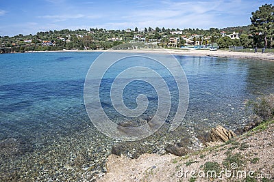 Sithonia coastline near Kastri Beach, Chalkidiki, Greece Stock Photo