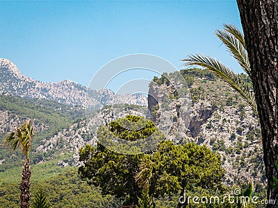 The Taurus mountains in Turkey (Beldibi) Stock Photo