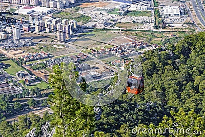 Amazing view from Tunektepe in Antalya. Stock Photo