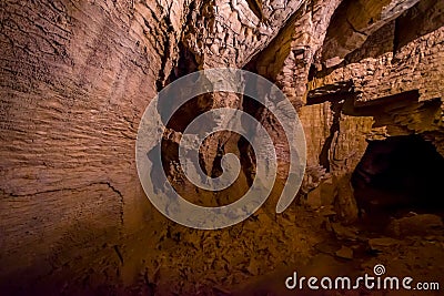 Amazing Waitomo Glowworm Caves located in New Zealand Stock Photo