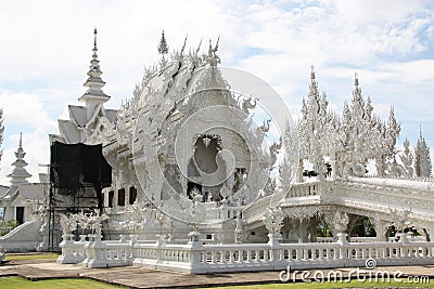 Amazing White Temple Wat Rong Khun in Thailand Editorial Stock Photo