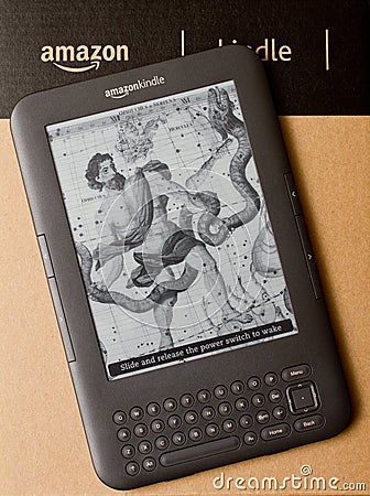 Amazon Kindle Editorial Stock Photo