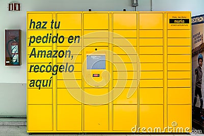 An Amazon Locker Editorial Stock Photo