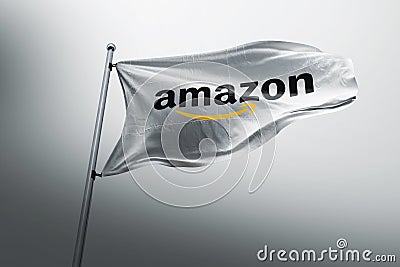 Amazon photorealistic flag editorial Editorial Stock Photo