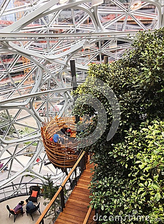 Amazon Spheres in Seattle, Washington Editorial Stock Photo