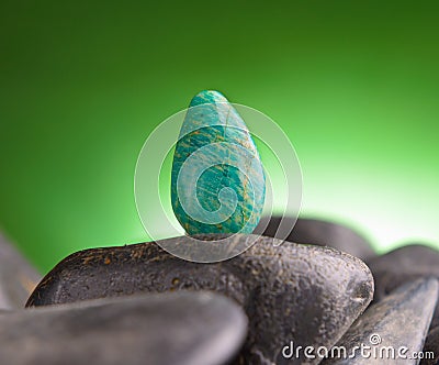 Amazonite also called Amazon stone Stock Photo