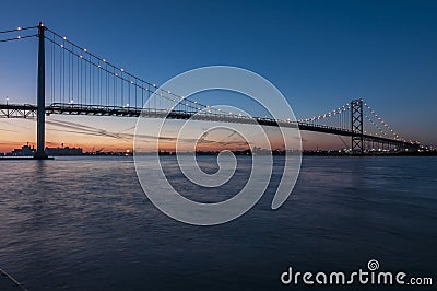 Ambassador bridge Stock Photo