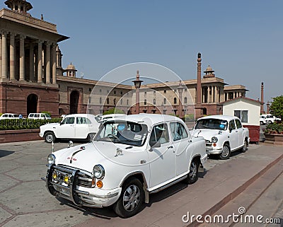 Ambassador cars Editorial Stock Photo