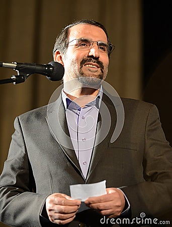 Ambassador extraordinary and Plenipotentiary of the Islamic Republic of Iran in Russian Federation Mehdi Sanai. Editorial Stock Photo