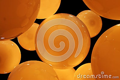 Amber circles Stock Photo