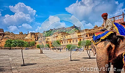 Amber palace Jaipur Rajasthan India Editorial Stock Photo