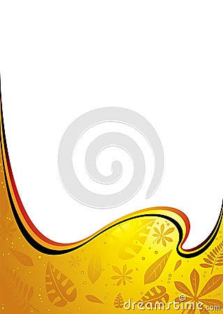 Amber wave Vector Illustration