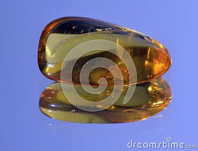 Amber yellow translucent Stock Photo