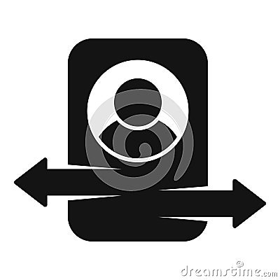 Ambiguity icon simple vector. Data confused Stock Photo