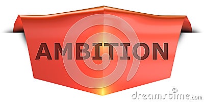 Banner ambition Stock Photo