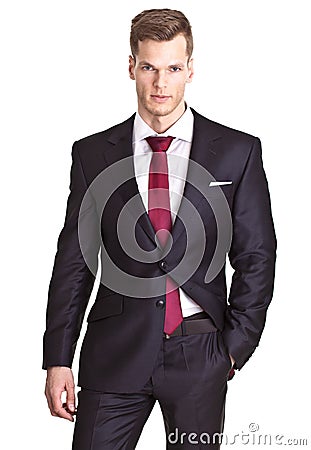 Ambitious young businessman Stock Photo