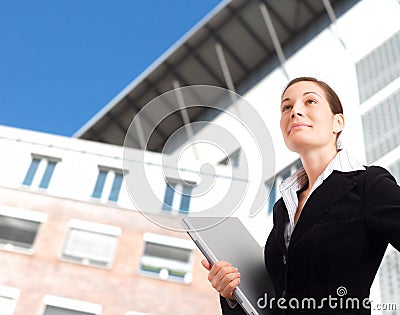 Ambitious young businesswoman Stock Photo