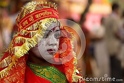 Ambubachi Mela 2016, Kamakhaya Temple, Guwahati, Assam Editorial Stock Photo