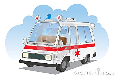 Ambulance car Vector Illustration