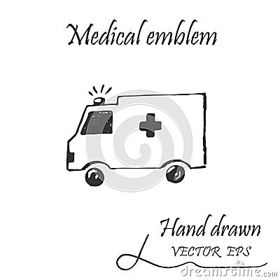 Ambulance car icon Vector Illustration