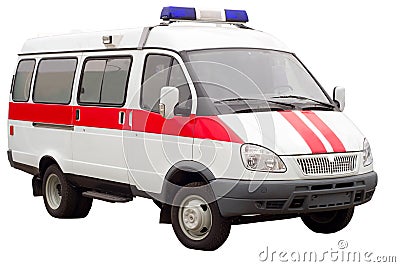 Ambulance car isolated Stock Photo
