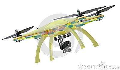 Ambulance quadrocopter closeup Stock Photo