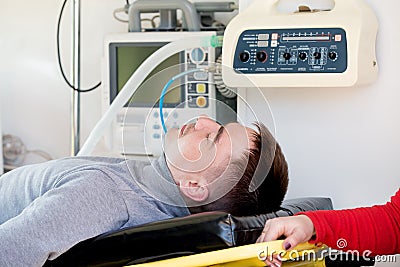 Ambulance reanimation Stock Photo