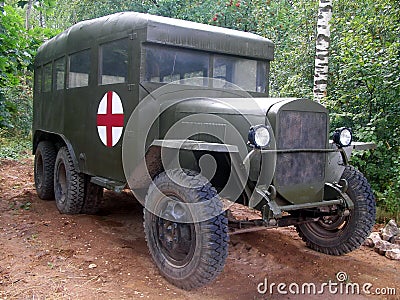 Ambulance during the Second World War Editorial Stock Photo