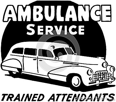 Ambulance Service Vector Illustration