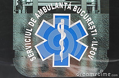 Ambulance sign Editorial Stock Photo