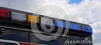 Ambulance siren lights Stock Photo