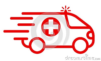 Ambulances icon - stock vector Stock Photo