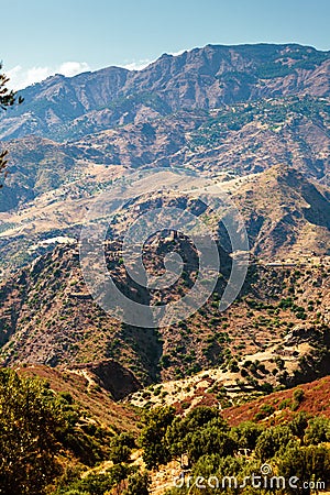 Amendolea castle in Calabria Stock Photo