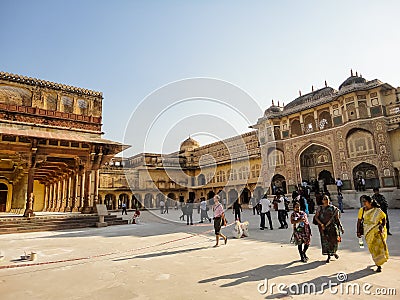 Amer fort in Rajasthan, India Editorial Stock Photo