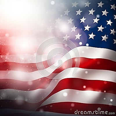 American background for memorial day veterans day patriotic day 9 11 independence day 4th of July. Ai Generative Stock Photo