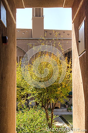 Ameri house in Kashan, Iran Stock Photo