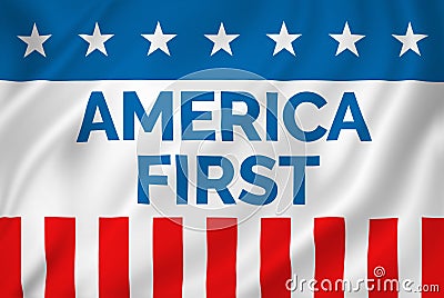 America First USA President Policy Stock Photo