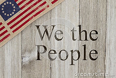 America patriotic message Stock Photo