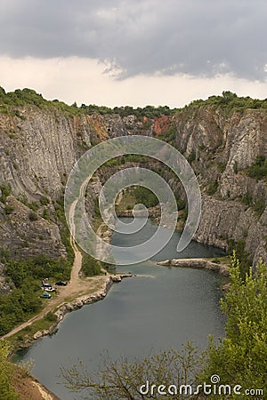 America quarries in Czech republic Stock Photo