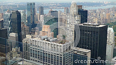 america view from skyscraper in New York Editorial Stock Photo