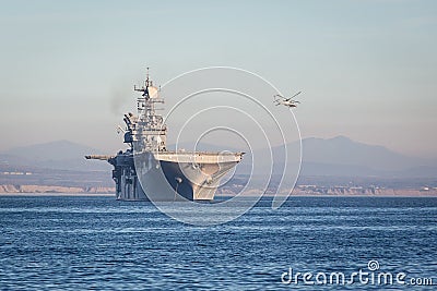 American aircraft carrier Editorial Stock Photo