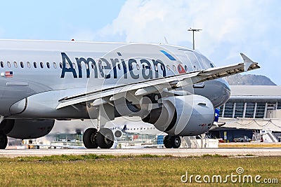 American Airlines Airbus A319 Editorial Stock Photo