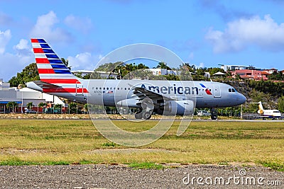 American Airlines Airbus A319 Editorial Stock Photo